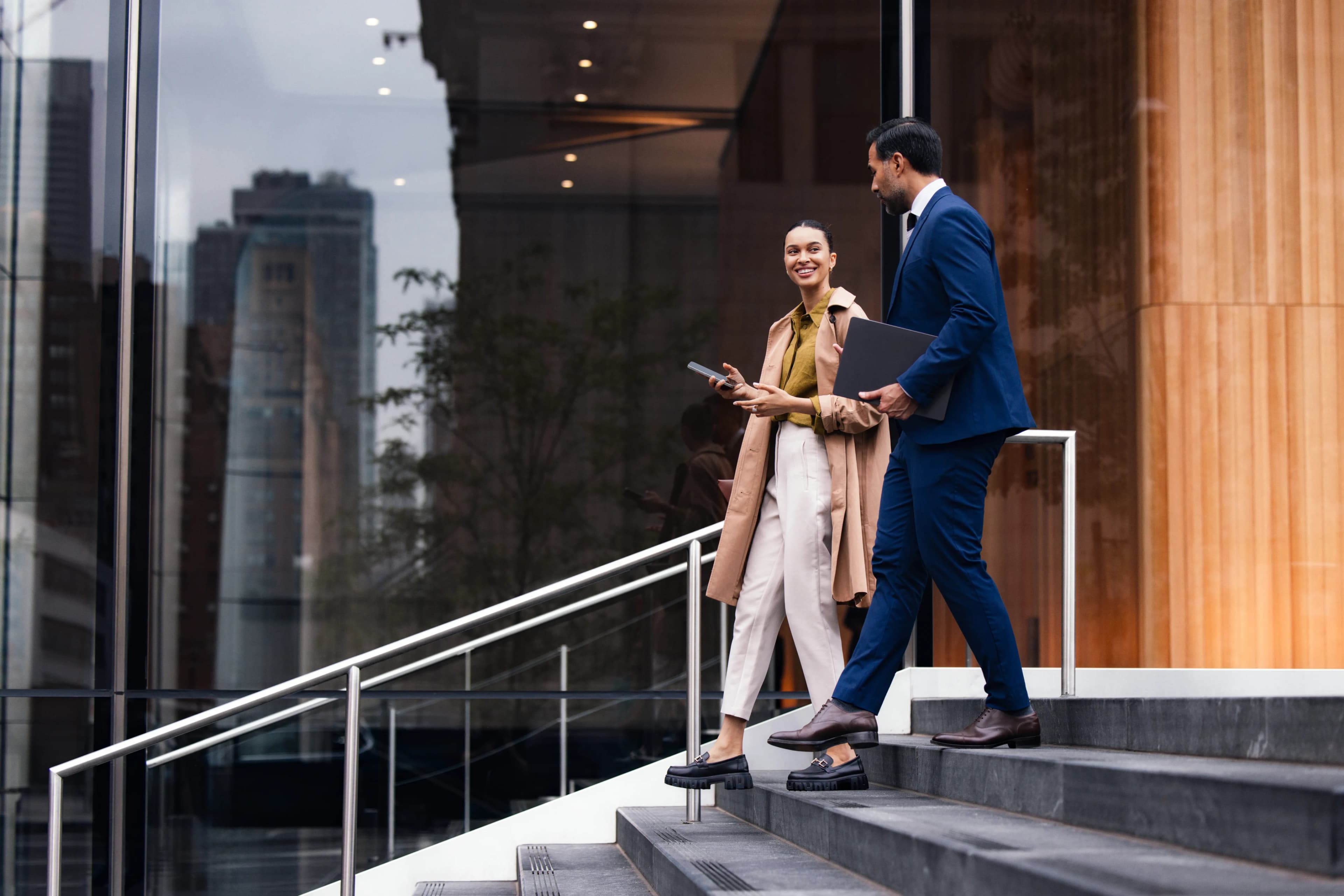 colleagues-walking-office-steps